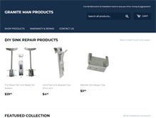Tablet Screenshot of granitemanproducts.com